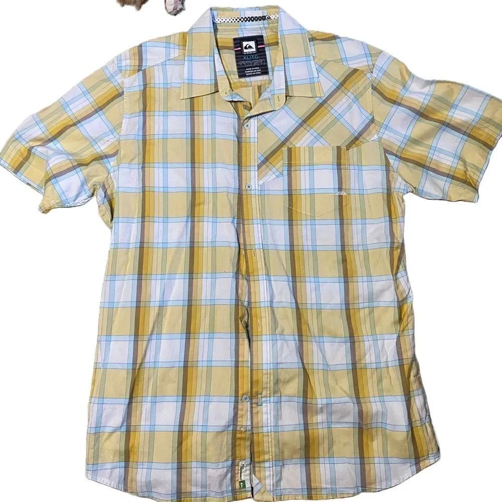 Quiksilver Plaid Button Down Shirt